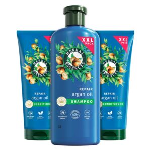 Herbal Essences Argan Oil Shampoo and Conditioner Set for Dry, Curly or Wavy Hair. Helps to hydrate, soften and smooth. For all hair types including Curls & Waves, 680ml Shampoo...