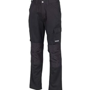 JCB - Mens Work Trousers - Cargo Trouser Men - Essential Workwear Trousers - Black - Size 30