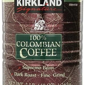 Kirkland Signature 100% Colombian Coffee, 3 Pound (3 Lb)