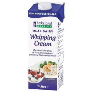 Lakeland Dairies Real Whipping Cream 1 Litre â€“ UHT Dairy Cream with 35% Fat for Whipping, Piping & Cooking