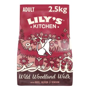 Lily's Kitchen Made with Natural Ingredients Adult Dry Dog Food Duck Salmon & Venison Grain-Free Recipe 2.5kg