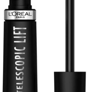 L'Oréal Paris Telescopic Mascara, Long-Lasting 36H Lift, Visible Lash Length Up to +5mm*, No Clumping & No Smudging & No Flaking, Telescopic Lift, Black
