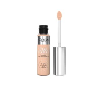 L'Oréal Paris True Match Serum Concealer, Medium Coverage, Radiant Finish, With 1.5% Hyaluronic Acid and Caffeine, Neutralises Dark Circles, Smooths & Replumps Skin, 24H...
