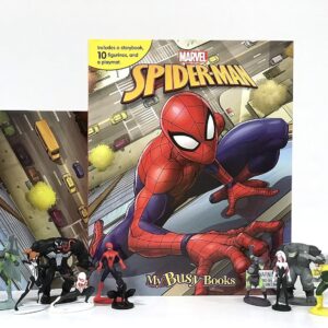 Marvel Spider-Man My Busy Books - Storybook, 10 figurines, playmat