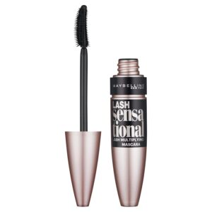 Maybelline Mascara, Lash Sensational Volumizing & Thickening, Eyelash Lengthening, Flake Free Formula, Layer Reveal Brush, Defining Mascara, Maybelline New York, Colour: Intense...