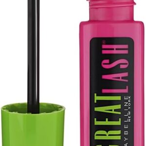 Maybelline New York Mascara for Volume, Great Lash Mascara, Blackest Black, 12.5 ml