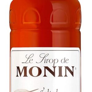 MONIN Premium Salted Caramel Syrup 1L for Coffee and Cocktails. Vegan-Friendly, Allergen-Free, 100% Natural Flavours and Colourings. Salted Caramel Coffee Syrup