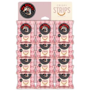Mr Porky Crispy Strips Pubcard 12 x 20g – Lighter Pork Snack, High Protein, Keto-Friendly, Great for Pubs or On-the-Go