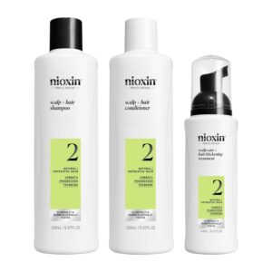 Nioxin Sistema 2 Kit Trifasico Shampoo 300ml Conditioner 300ml Treatment 100ml- kit assottigliamento avanzato