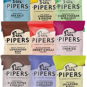 Pipers Crisps Mixed Case 24x40 | Mixed Between 8 Flavours