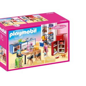 Playmobil 70206 Dollhouse Family Kitchen, Fun Imaginative Role-Play, Playset Suitable for Children Ages 4+