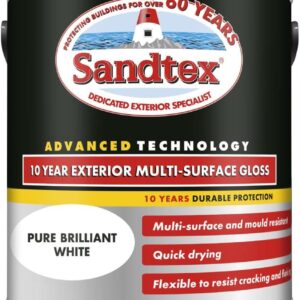 Sandtex 10 Year Exterior Multi-Surface Gloss 750ml Brilliant White