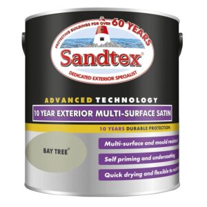 Sandtex 10 Year Multi Surface Satin Paint 2.5l Bay Tree