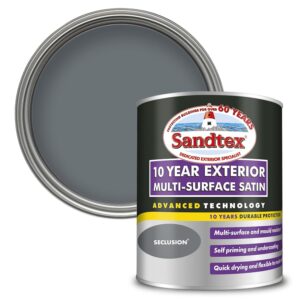 Sandtex 10 Year Multi Surface Satin Paint Seclusion 750ml