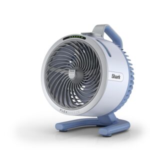 Shark FlexBreeze HydroGo Cordless Fan, Powerful Portable Fan with Misting, Indoor & Outdoor Cooling, Quiet & Durable, Compact & Lightweight, 5 Speed Settings, Glacier FA050UKBL