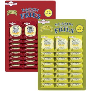 Smiths Savoury Snacks Pub Card Bundle Scampi Fries 24 x 27g and Bacon Fries 24 x 24g Pubcard Mix Pack (48 Bags Total)