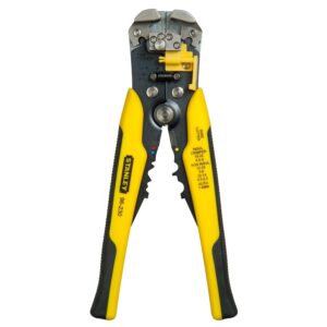 STANLEY FATMAX Automatic Wire Stripper, Strips 10-22 AWG Wire with Spring Loaded Handles, Comfortable Grip annd Adjustable Wire Stop