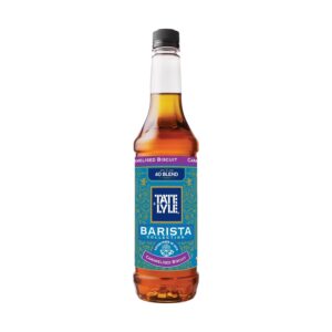 Tate & Lyle - Caramelised Biscuit Syrup - Fairtrade Syrup, Vegan and Vegetarian Friendly - Perfect For Cold Drinks and Hot Drinks - Produced in the UK - 1 Litre