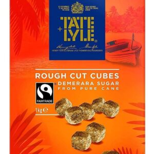 Tate & Lyle Demerara Rough Cut Sugar Cubes 1 kg (Pack of 1)