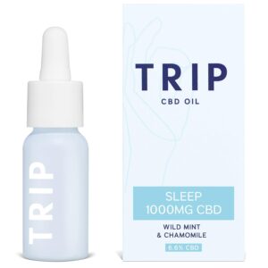 TRIP CBD Oil 1000 mg (Strong - High Strength): Wild Mint CBD Drops (15 ml) | Vegan, Gluten Free, No-THC Flavoured CBD Oil Blended with MCT Coconut Oil