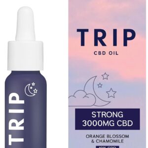TRIP CBD Oil 3000mg (High Strength), Dream Drops, Vegan, 100% Natural, Flavoured CBD Oil Blended with MCT Coconut Oil - 30ML