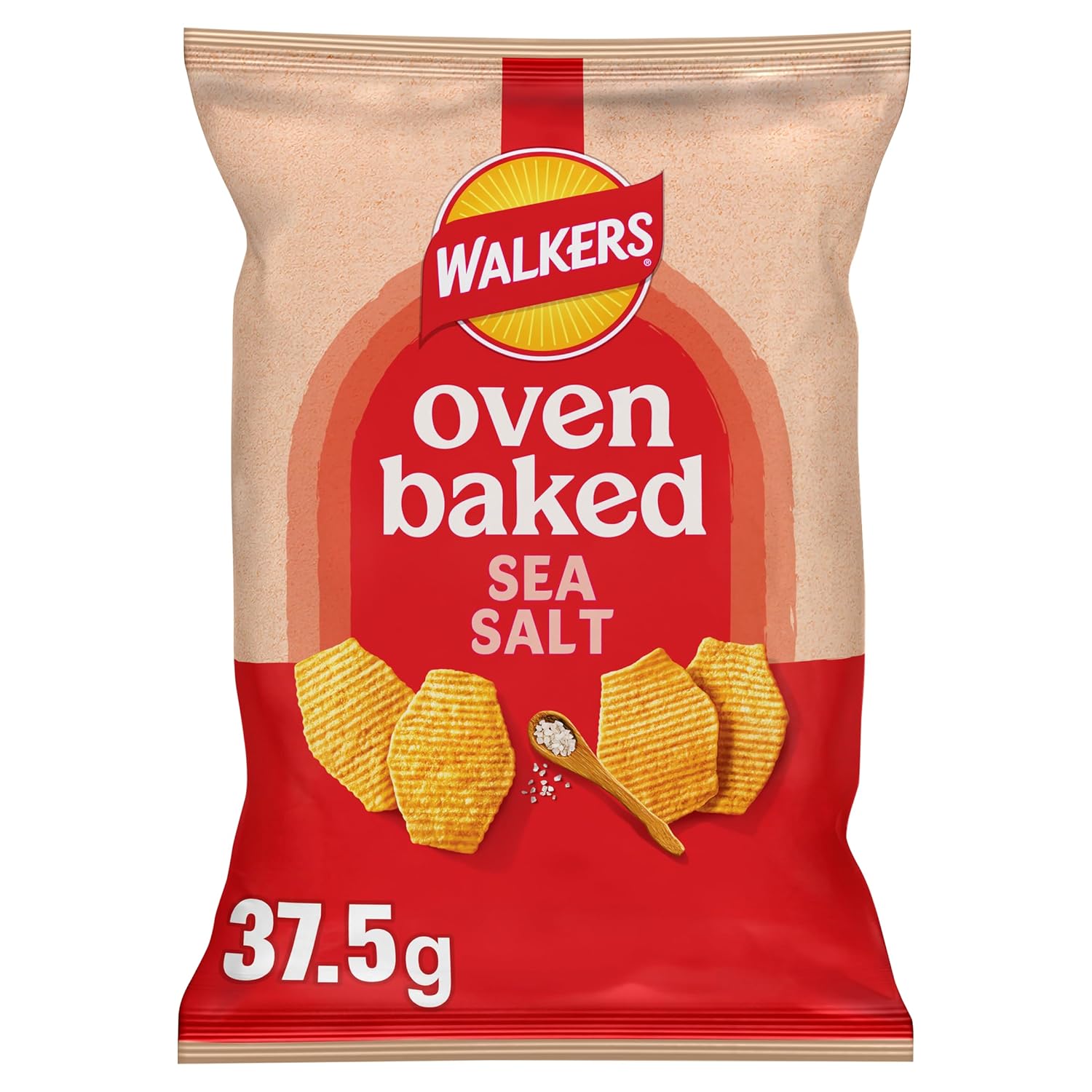 Walkers Baked Sea Salt Snacks Crisps 37.5g