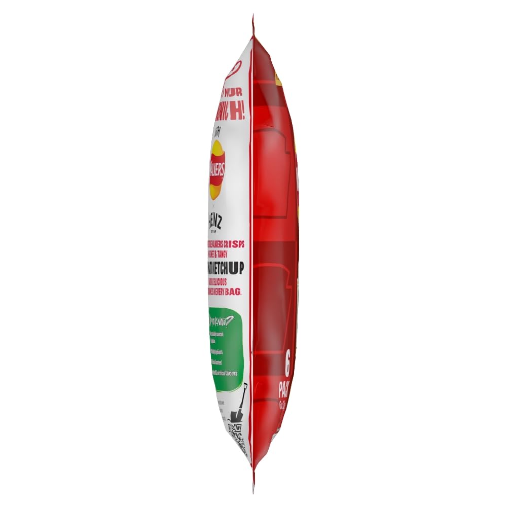 Walkers Heinz Tomato Ketchup Grab Bag Crisps 45g (Case of 32)