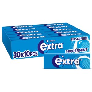 Wrigley’s Extra Peppermint Sugar Free Chewing Gum Bulk Pack 30 x 10 Pieces – Xylitol Gum for Fresh Breath, Long Lasting Flavour, Multipack Gum for Sharing, Office, Travel &...