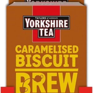 Yorkshire Tea Caramelised Biscuit Brew Flavoured Tea Bags, 4 Boxes of 40 Tea Bags (Total 160 Bags)