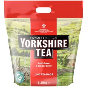 Yorkshire Tea Traditional 1040 Tea Bags 3.25 Kg (2 Pack 520)