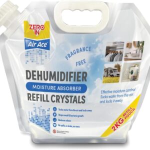 Zero In Air Ace Damp Free Moisture Absorber – Compact Dehumidifier to Help Prevent Damp, Mould & Odours, No-Spill Design for Home & Storage Spaces