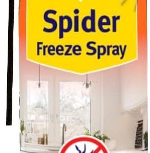 Zero In Spider Freeze Spray 500ml – Instant Knockdown Spider Killer – 100% Poison-Free – Dual-Action Nozzle – Safe for Use Around Children & Pets – Indoor Spider Catcher...